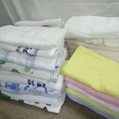 未使用品．タオル フェイスタオル  36枚まとめ！✠長期間保管の為、シミあり！R673