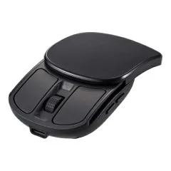 マウス ワイヤレス 静音 充電式 ナカバヤシ MUS-RKF235BK ブラック 無線 スライド 5ボタン BlueLED 小型 コンパクト 持ち運び