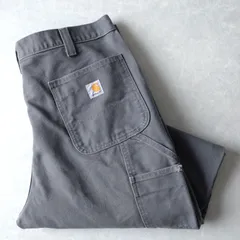■古着 Carhartt カーハート ペインターパンツ ダック RELAXED FIT チャコール 実寸W36L30【L5386】