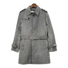 BURBERRY BLACK LABEL バーバリーブラックレーベル ウールトレンチコート ライナー付き メンズ Mサイズ ブラック系 アウター DM17700■