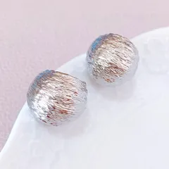 メタル　ボールピアス　シルバー　