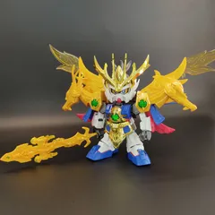ガンプラ【中古品/ホコリ付着】SDガンダム 三国伝 045 真 豪華 翔烈帝 龍装 劉備ガンダム バンダイ ガンダム BB戦士 完成品 組立済み Gunpla/高达模型/鋼彈模型/건프라 1793