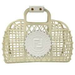 フェンディFENDI 美品パープル メッシュ かごバッグ - メルカリ