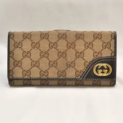 【GUCCI】（グッチ）　長財布／三つ折り／レザー