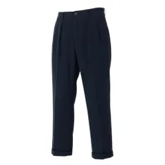 5a9 COMME des GARCONS HOMME PLUS コムデギャルソン オムプリュス スラックス パンツ AD1992 ボトム PP-05040M Mサイズ ネイビー ウール100％ メンズo07t