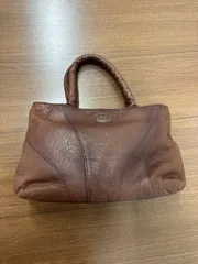美品　IBIZA　イビザ　本革　レザー　ハンドバッグ　ブラウン　【J02-394】