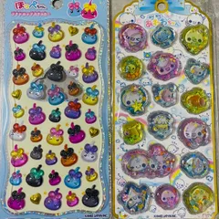 ほっぺちゃん　プチドロップシール　あわわちゃん　ウォーターシール　2種セット