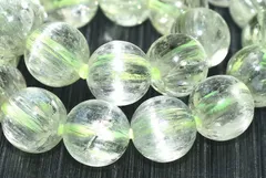 【１点物】AAA透明◇キャッツアイ効果 クンツァイト(ヒデナイト)　7.5mm　ブレスレット パワーストーン 天然石 _U8625