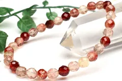 【１点物】AAA☆数量限定！聖石 アンデシン　5.5mm　64面カット ブレスレット パワーストーン 天然石 _U8665