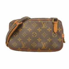 【6ab0450】ルイヴィトン ショルダーバッグ モノグラム ポシェットマルリーバンドリエール M51828 ブラウン【中古】レディース