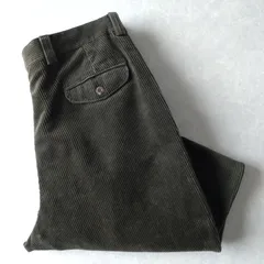 ■古着 L.L.Bean エルエルビーン コーデュロイパンツ オリーブグリーン 古着 実寸W35L30【L5389】