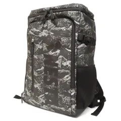 WK25703 極美品 NESTA ネスタ リュックサック バックパック カモフラージュ 迷彩柄 ナイロン×PVC 黒 ブラック