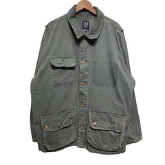 GAP　OLD GAP　ハンティングジャケット　90s vintage　90年代　ブルゾン　アウター　襟コーデュロイ　無地　フロントポケット　オーバーサイズ　古着