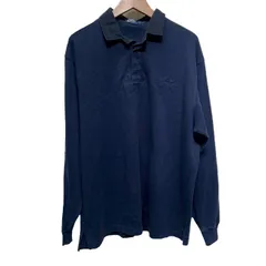 POLO by RALPH LAUREN　ポロシャツ　長袖　シャツ　トップス　ハーフボタン　無地　ワンポイント　ブランドロゴ　スモールポニー　刺しゅう　古着