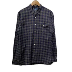 POLO RALPH LAUREN　チェックシャツ　長袖　シャツ　トップス　ボタンダウン　胸ポケット　古着
