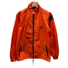 adidas　ナイロンジャンパー　80s vintage　80年代　アウター　ハイネック　フルジップ　フード収納可能　ワンポイント　ブランドロゴ　トレフォイル　刺しゅう　デサント製　ADS-200　日本製　スポーツ　古着