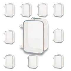 推しぬい ポーチ 【大サイズ】 10個セット | 透明 PVC ぬいぐるみ用ポーチ 推し活 20cmぬい対応 小物収納 ギフトラッピング ハンドメイド 販売用 カミオジャパン製 (大) [大]