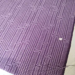 33【訳あり・新品未使用】浅滅紫色 竹 京藤色 絽ちりめん  小紋  反物 正絹 シルク モダン 着物 和装 成人式 お正月 年始 アンティーク ヴィンテージ 浴衣 訪問着 振袖 vintage JAPAN 礼服 冠婚葬祭 お仕立て 着尺 羽尺 リメイク 古布