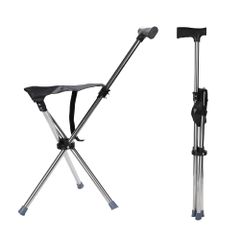 未使用品 和空間WAKUKAN ワンタッチステッキチェアー 杖 椅子 - メルカリ