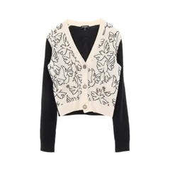 シャネル CHANEL カーディガン ココマークボタン ニット カシミヤ カーディガン レディース Used A