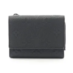 ルイ・ヴィトン LOUIS VUITTON 三つ折り財布 ポルトフォイユパイロット M82556 ノワール レザー ポルトフォイユ・パイロット メンズ Used A