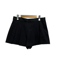ザラ トラファルック ZARA Trafaluc ショートパンツ プリーツ 無地 8204/437/401 M 黒 ブラック