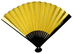 [きもの屋　さらさ] 金銀 リバーシブル 扇子 全長 約18cm 単品 ゴールド シルバー 礼装用 留袖用 黒留袖 末広 祝儀扇 結婚式