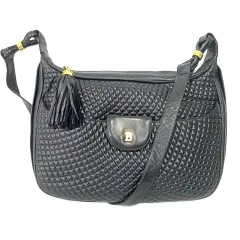 バリー BALLY ショルダーバッグ レザー キルティング 黒 ブラック ORG A0108