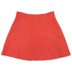 美品 13aw IENA SLOBE イエナ スローブ ウール混 スカート セミフレア 台形シルエット ミニ 40 オレンジ レディース 古着 中古 USED