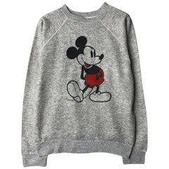古着 70~80年代 ディズニー DISNEY MICKEY MOUSE ミッキーマウス キャラクタースウェットシャツ トレーナー メンズM相当/eaa607118