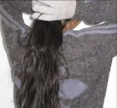 PARTIMENTO WOMEN(パルティメントウィメン) リリー ブークレ ニット チャコール