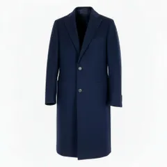30a9 TOMORROWLAND トゥモローランド Loro Piana ロロピアーナ生地 チェスターコート サイズ46 ネイビー ビジネス フォーマル スーツt18rのサムネイル