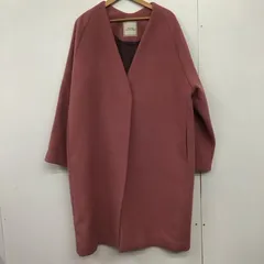 JEANASIS ジーナシス コート js071070ad ショートビーバーノーカラーコート