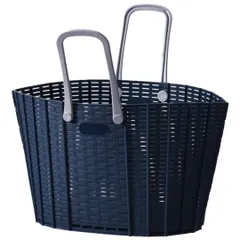 ateena 洗濯カゴ 折りたたみ ランドリーバスケット 洗濯かご 脱衣かご 洗濯物 収納 大容量 持ち運び バッグ (ネイビー_4) [ネイビー_4]