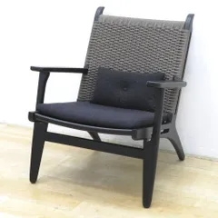 クラッシュゲート イージーライフ シードル ラウンジチェア RY-942 ブラック ゲストチェア ペーパーコード EG19743 中古オフィス家具