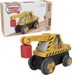 マテル(MATTEL)きかんしゃトーマス 木製レールシリーズ(Thomas) ケビン 【2才~】【プレゼント】 HBJ91 イエロー [【4】ケビン]