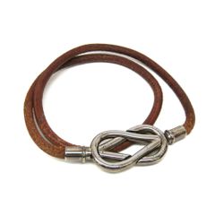 美品》 HERMES エルメス アタメ チョーカー ブレスレット レザー 