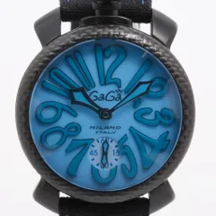 【良品】ガガミラノ　マニュアーレ48MM　純正ベルト　手巻き式　腕時計 未使用品】GaGa MILANO マニュアーレ48MM 社外ベルト 腕時計 - メルカリ