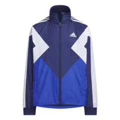 アディダス ジャージトップ キッズ マストハブ CB ウーブンジャケット ユニセックス子供 KPX98 ダークブルー/チームロイヤルブルー/ホワイト (JP4930) 1 [ダークブルー/チームロイヤルブルー/ホワイト(JP4930)] [Free Size]