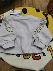 SERAPH ワッフル袖フリルロンT s106096