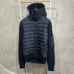 【美品レア】 MONCLER モンクレールダウンニットネイビーxs MONCLER モンクレールダウンニットジャケットネイビーS - メルカリ