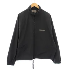 エフオージー エッセンシャルズ FOG ESSENTIALS HALF ZIP TRACK JACKET ハーフジップトラックジャケット アウター プルオーバー スタンドカラー ロゴ ワンポイント S 黒 ブラック /BB