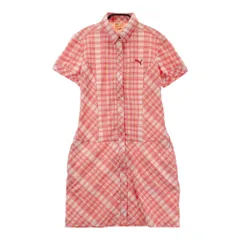 サイズ：L PUMA GOLF プーマゴルフ  半袖ジップワンピース  ピンク系 [240101599506] ゴルフウェア レディース ストスト