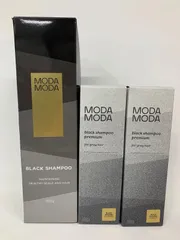 R3010 MODAMODA モダモダ ブラックシャンプー 白髪ケアシャンプー 300g 1点・ブラックシャンプープレミアム  白髪ケアシャンプー 100g 2点 計3点セット