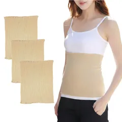 [ＭＯＮＯＳＴＯＲＥ] 腹巻 レディース メンズ 男女兼用 3枚組 冷え防止 冷房対策 薄手 伸びる (ベージュ3枚) [ベージュ3枚]