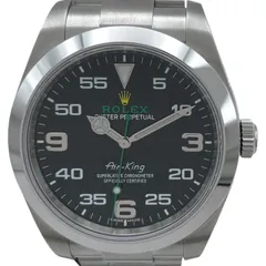 ロレックス ROLEX エアキング 116900 ブラック SS 自動巻き メンズ 腕時計