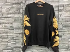 BAL/バル/スウェット/刺繍ロゴ/ゴールド×ブラック/花柄刺繍/サイズL