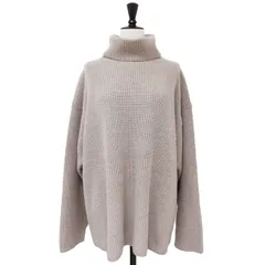 FLORENT フローレント ニット ベージュ サイズ:FREE ハイネック コットン ウール ニット / Geelong Lambs Wool Hight Neck Sweater セーター 長袖 畦編み スリット トップス セーター【レディース】のサムネイル