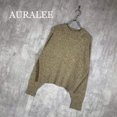 新品タグ付 【オーラリー】リブニット スキッパーポロ 半袖 エクリュ 日本製 0 新品タグ付 【オーラリー】リブニット スキッパーポロ 半袖 エクリュ