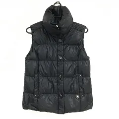 アダバット ダウンベスト ダークグレー シリコンロゴ レディース 38(M) ゴルフウェア adabat